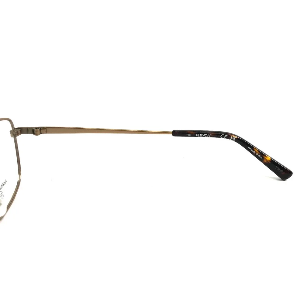 Flexon Eyeglasses Frames W3044 272 Satin Taupe Cat Eye Crystals 52-16-135